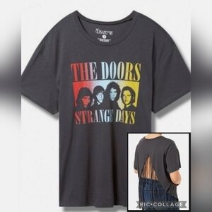 🆕️🎸THE DOORS RELAXED COTTON - FRINGE BACK TEE🎸